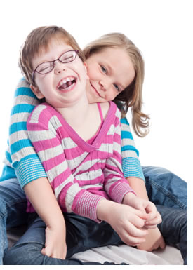 photo of smiling sisters